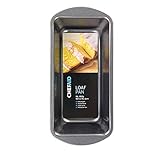 Chef Aid Antihaft-Rechteckiges Brotbackform 450 g, 18,5 x 9 x 6 cm, ideal für Brot, Gebäck und Kuchen, spülmaschinen-, kühlschrank- und gefriergeeignet, Schwarz