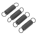GLEAVI 4 Stück Mikrowellen Türhakenfeder Ofentürfeder Torriegelfeder Ersatzfeder Riegel Ofenfeder Ofentürriegelfeder Für Backofen Federentriegelung Schwarzes Metall