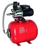 T.I.P. Hauswasserwerk 50L mit Trockenlaufschutz Stahl-Druckkessel und Edelstahl Pumpengehäuse - 4200 l/h 50 m Förderhöhe 5.0 bar Druck 1200W, HWW 1300/50 Plus TLS, 31311