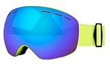 DUSTEWQ Panorama Doppelschicht Anti-Nebel Ski Brille, winddicht, sanddicht und Anti-Nebel Ski Brille Ausrüstung
