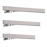 30 Stück Metall Krokodil Haarspange Barrette Haar Non Slip DIY Zubehör Haar Klammer 56 mm 66 mm 75 mm Lang für Damen und Mädchen, Silbern