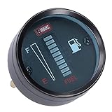 2-Zoll-Kraftstoffanzeige, Kraftstoffanzeige, Kraftstoffanzeige, LED-Kraftstoffanzeige, 52 Mm Durchmesser, 12 V, Einstellbarer Widerstand für Auto-Motorrad