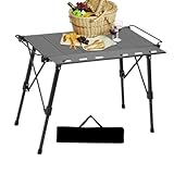 Campingtisch, tragbare Outdoor-Möbel, stabiler, leichter Tisch, 85 x 63,7 x 62 cm, Camping-Grill, Ausflug, Picknick, Hinterhof, Auto, , Terrasse