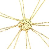KBOLAE Käse-Pizza-Halskette, Legierung, elegant, modisch, Anhänger, Kette, Freundschaftsketten, Verkleidungszubehör, beste Freunde, Ehefrau, XL983, goldfarben, XL983 Golden, Polyester, Siehe
