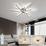 Moderne Deckenleuchte LED dimmbar Wohnzimmer Deckenleuchten mit Fernbedienung LED Deckenlampe Schlafzimmer Decke Licht Kreative Beleuchtung für Esszimmer Küche Flur Innenbeleuchtung (A100cm)