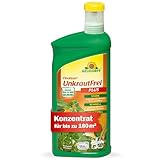 Neudorff Finalsan UnkrautFrei Plus – Kraftvoller, schnell wirkender Unkrautvernichter, der bis in die Wurzel wirkt. Konzentrat für 180 m², 1 Liter