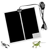 CLIUNT Terrarium heizmatte, 14W Reptil Heizmatten, Terrarium Reptilienheizmatte, einstellbar Reptile Wärmekissen für Reptilien Schildkröte, Schlangen, Eidechse, Gecko, Spinne, Raupe
