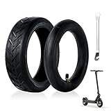 Ainiv 8 1/2 Scooter Reifen, Ersatzräder Außen und Innen Reifen, Elektroroller Gummireifen, 8,5 Zoll Roller Reifen mit Metallspudger, für Xiaomi Mijia M365 und 8,5 Zoll Universal-Luftreifen (Schwarz)