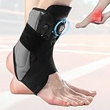 agctrler Sprunggelenkbandage für Rechts Links, Verstellbare Knöchelbandage Knöchelstütze mit Knauf für Verstauchte Knöchel, Sehnenentzündung, Fersensporn, Plantarfasziitis, Achillessehnenentzündung