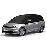 Autoabdeckung Wasserdicht Ersatz für VW Touran 2015-2024, Sonnenfest Hälfte Autoabdeckung, Halbgarage UV Beständige Halbe Auto Abdeckplane Staubdicht Schneefest Outdoor Indoor