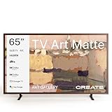 CREATE / TV Art Matte/Fernsehen Smart QLED 4K 65' Dunkelholz/Blendfreier Bildschirm und Kunstgalerie, Sprachsteuerung, Lichtsensor, Low Blue Light, HDMI TM
