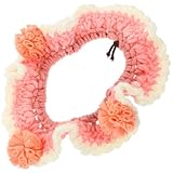 TOBBOMEY Wiederverwendbares Katzen und Welpenhalsband mit Blumenmuster Verstellbares Leichtes Hundehalsband Hautfreundliches Kätzchenaccessoire für Alltag und Fotoshootings