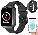 simvalley MOBILE Notrufuhr: 4G/LTE-Senioren-GPS-Handy-Uhr mit Garantruf Easy und Video-Telefonie (Handyuhr, Senioren Smartwatch, Telefonfunktion)