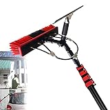 DJXLMN Fensterreinigungsset mit Teleskop-Bürstenabzieher für den professionellen und privaten Gebrauch