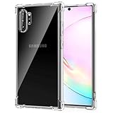 Wanyuexes Hülle für Galaxy Note 10 Plus 5G Hülle, für Samsung Note 10+ SM-N975U Hülle Klar TPU Handyhülle Slim Silikon Schutzhülle Stoßfest Transparent Cover für Samsung Galaxy Note 10+ Crystal Clear