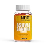 NDG1 Premium Ashwagandha Gummies – Mit Kamille, Lavendel & Zitronenmelisse + Vitamin B6 – Für innere Ruhe & mentales Wohlbefinden – Vegan, ohne Zuckerzusatz – 60 Stück