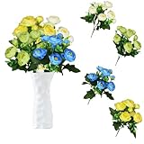 astylishome Dekorative künstliche Blumen, künstlicher Blumenstrauß, Dekoration, Kunststoff, realistische Blumenarrangements, Hochzeitsdekoration, Tischdekoration für Zuhause, Büro, Party, Dekoration