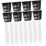Hemobllo 1 Satz Hydroponischer Pflanzkorb Pflanzgefäße Für Baumschulen Topfpflanze Sukkulenter Pflanzentopf Großer Pflanzkübel Aus Kunststoff Gartenversorgung Plastiktöpfe Pp、PVC Black