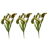 AZIDWERYQ Venus Flytrap, 3pcs 15, 8 Zoll künstliche Venus-Fliegen-Trap-Pflanzen, lebensechter 8-Kopf-Fliegen-Trap
