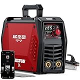 ARCCAPTAIN iControl ARC205 Pro Schweißgerät [App-Steuerung] 205 Amp ARC/Lift TIG Schweißgerät, LED-Anzeige, IGBT Inverter 230V MMA Schweißgerät mit Warmstart, Lichtbogenkraft und Anti-Stick