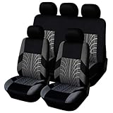 TACCTS 5 Sitzer Universal Sitzbezügesets für SEAT Ateca 5F 2016 2017 2018 2019 2020 2021 2022 2023 2024 Auto Schonbezüge Auto-Sitzbezug Universal,E