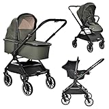Lorelli Kinderwagen 3-in-1 Grün inkl. Autostoel 1002195-2411