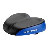 Perfeclan Fahrradsattel Ergonomischer, Weicher Fahrradsitz mit Stoßdämpfung, Universell für E-Bikes, Mountainbikes & City Bikes, Wasserdicht & Atmungsaktiv