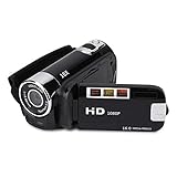 Digitaler Camcorder, Full HD 270 ° Drehung 1080P 16X High Definition Video DV-Kamera Professionelle -Videokamera für Picknick-Camping im Freien(Schwarz)