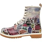 DOGO Lange Stiefel für Damen – veganes Leder und einzigartiges Design, Damen-Winterstiefel, bequeme und stilvolle Damenstiefel, The Unknown Land, 37 EU