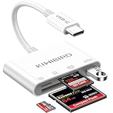 KiWiBiRD CF Kartenleser CF Card Reader Compact Flash Reader USB C SD Micro SD Extern Speicherkarten Kartenlesegerät Kompatibel mit iPhone 16 15 Plus Pro Max, Mac MacBook, iPad, Galaxy S25 S24 Handy