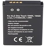 Akku passend für den Alcatel CAB0400000C1 Akku One Touch 1040X, One Touch 1042D, OT 1040X, OT 1042D