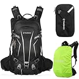 TOMSHOO Fahrradrucksack 20L/30L/40L, Outdoor Rucksack Multifunktionaler Wanderrucksack Skirucksack für Radfahren Reiten Bergsteigen mit Regenschutzkappe und Helmabdeckung
