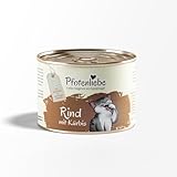 Pfotenliebe Bio-Nassfutter für Katzen, Bio-Rind mit Kürbis, 1x 200g (Dose), getreidefrei, hochverträglich, für jedes Alter geeignet