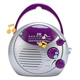 SENECESLI Duschradio, Tragbares AM FM Hanges Drahtloses Duschradio mit Integriertem Lautsprecher, IPX4 Radios Batterie für Badezimmer Küche Outdoor