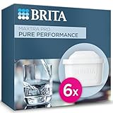 BRITA MAXTRA PRO All-in-1 Pack 6 - Original BRITA Ersatzteil reduziert Verunreinigungen, Chlor, Pestizide und Kalk für besseres Geschmack