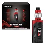 SMOK Rigel 230W E-Zigaretten Box Mod Kit mit TFV9 Tank, betrieben von zwei 18650 Batterien (Nicht enthalten), 6,5 ml Vape Verdampfer, Kein Nikotin, Schwarz Rot
