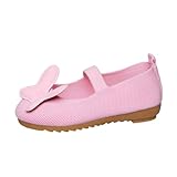 SUPTTING Frühling Kinder Stoffschuh Bequem Flexibel Ballerina -Riemen Weiche Sohle Spangenschuh Niedlich Praktisch Rutschfeste Sohle Atmungsaktives Material Hausschuh für Kindergarten