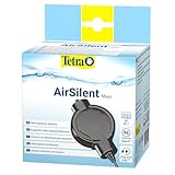 Tetra AirSilent Maxi - leise Aquarium Luftpumpe, Komplettset inklusive Ausstömerstein, geeignet zur Versorgung mit Sauerstoff von Aquarien mit 40 - 80 L, Schwarz