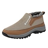 SRZYMJ Schuhe Herren Braun Sneaker Herren Weiß Arbeitsschuhe Ohne Schnürsenkel Sicherheitsschuhe Mit Dämpfung Damen-Straßenlaufschuhe Warme Gummistiefel Damen Damen Schneeschuhe Fitnessschuhe 48