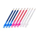 CIMAXIC 9st Wasserlöslicher Farbstift Nähmarkierungen Nähmarker Kleidungsmarkierungsstifte Stickstift Pastellstifte Verschwindender Tintenstift Schneiderkreiden Stoffstift Bürsten Plastik