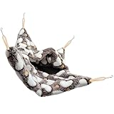 JEWEDECO Hängematte Haustier Kuschelhöhle Warmes Meerschweinchenbett Weiches Chinchillabett Kleintierzubehör Gemütlicher Schlafsack für Hamster und Kleine Nagetiere