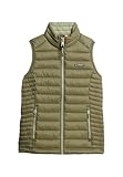 Superdry Damen Fuji Lite Steppweste Blassolivgrün 44