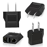 Clomnpe Reiseadapter USA,4 Stück Adapter USA,USA Adapter Steckdose Typ A,Adapter USA Deutschland Stecker,EU to US Adapter,US Adapter Steckdose,Steckdosenadapter USA,Stromadapter US/Kanada/Mexiko/Japan