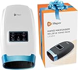 LifePro Kabelloses Handmassagegerät für Arthritis und Schmerzlinderung mit Wärme, Handmassagegerät für Karpaltunnelsyndrom, Finger, Handfläche und Handgelenk, Schmerzlinderung - Weiß