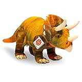 Teddy Hermann 94506 Dinosaurier Triceratops 42 cm, Kuscheltier, Plüschtier mit recycelter Füllung