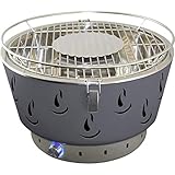 JAK BBQ Airbroil XL J 101 Holzkohlegrill Grau Tischgrill Holzkohlegrill mit regulierbarer Belüftung inklusive Transporttasche Outdoor Campinggrill