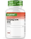 Coenzym Q10 extra hochdosiert mit 250 mg je Kapsel - 180 Kapseln - 6 Monate Vorrat - Premium: Q10 aus pflanzlicher Fermentation + Piperin - 100% Ubichinon - Vegan