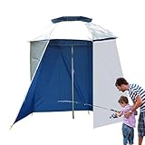 Tragbarer Regenschirm | Sportschirm | Wasserdichter Angelschirm | UV-Schutzschirm, Stoff für Angelschirm, halbrund, für Strand, Patio, Garten, Pool, , mehrfarbig, 4.62 meters