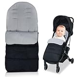 TYBYBB Fußsack Kinderwagen Winter, Fußsack Buggy, Universal Baby Fußsack, Fusssack Baby, Wintersack Kinderwagen mit Reißverschlüssen, Wasserdicht, Winddicht, für die meisten Kinderwagen