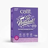 Catit Go Natural!, klumpende Katzenstreu, aus Erbsenhülsen, mit Lavendelduft, 2 x 7L (14L)